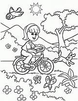Mewarnai Gambar Anak Bermain Sepeda Pemandangan Bersepeda Mewarna Dengan Lucu Naik Hewan Kemerdekaan Dll Objek Lomba Asyik Mengaji sketch template