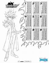 Multiplication Beyblade Table Coloring Pages Color Print Online sketch template