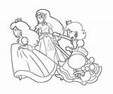 Peach Rosalina Coloring Princess Pages Baby Daisy Mario Printable Princes Color Print Getcolorings Popular Books Last Coloringhome Kids Colorings Awesome sketch template