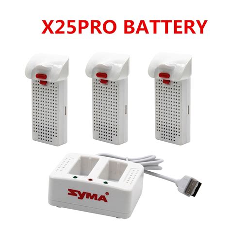 syma xpro battery  mah  charger  syma xpro drone spare parts accessories rc