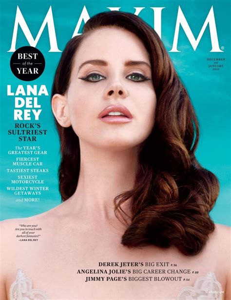 Lana Del Rey Poses In Her Underwear For Maxim Cover Shoot