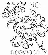 Flower Dogwood Embroidery Carolina North Patterns State Flickr Towel Turkey Leaves Hand Letters Stems Flowers Nc Pattern Applique Stitch sketch template