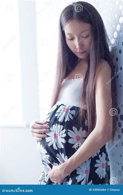 Young Pregnant Asian Woman Stock Images Image 29095404