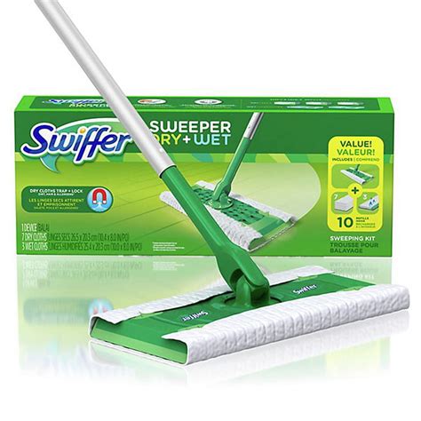 wet  purpose floor mopping  cleaning starter kit swiffer sweeper dry mops brooms