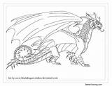 Wings Fire Pages Coloring Tribe Blackdragon Stormwing Lineart Studios Printable Kids sketch template