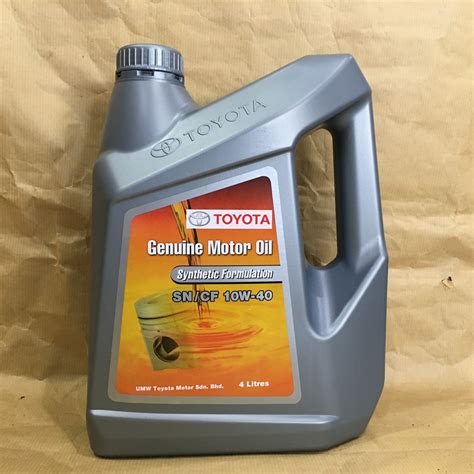 mileagetoyota genuine motor oil synthetic formulation sncf    shopee malaysia