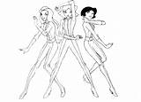 Coloring Pages Spies Totally Team Printable Alexandra Spy Barbie Squad Samantha Clover Trio Categories Template sketch template