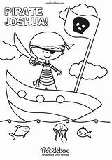 Coloring Pages Name Personalized Pirate Sheet Kids Child Create Frecklebox Print Getcolorings Getdrawings Names Printable Color Customized Toward Saving Better sketch template
