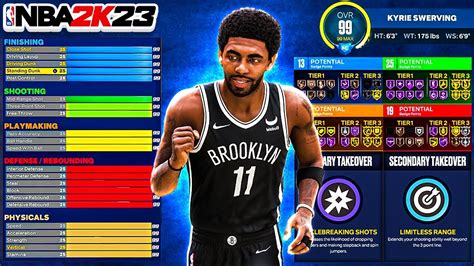 Nba 2k23 63 Kyrie Irving Point Guard Build Best Comp Pg Build In 2k23