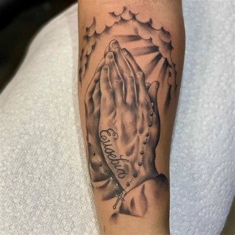 amazing praying hands tattoo ideas   love outsons mens