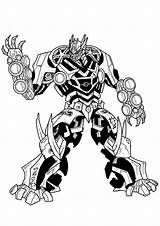 Transformer Megatron Kolorowanki Druku Sharp Mytopkid sketch template