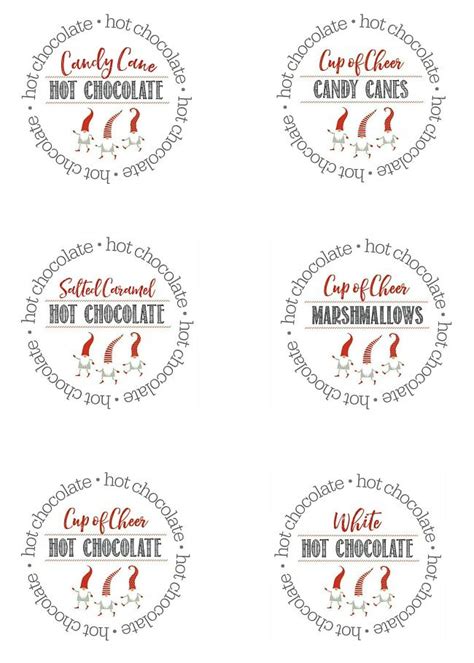 printable hot cocoa bar labels printable word searches