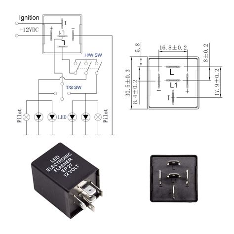 electronic flasher relay wiring diagram wiring diagram schemas
