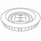 Fussballstadion Stadion sketch template