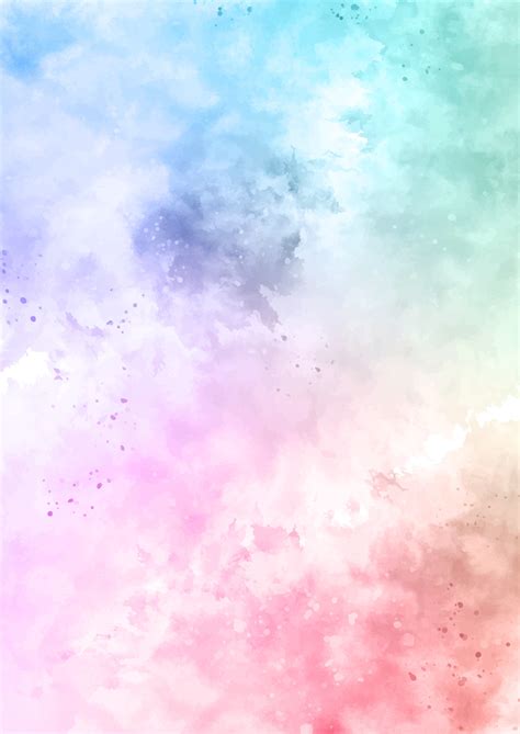 pastel rainbow coloured watercolour texture background  vector art  vecteezy