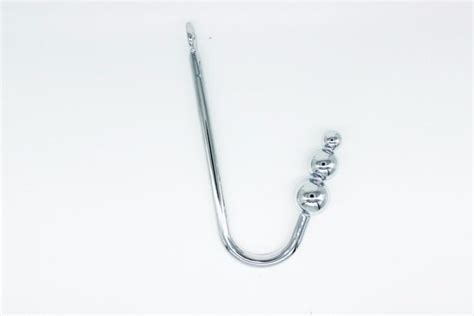 Three Solid Balls Stainless Steel Anal Hook Anal Beads