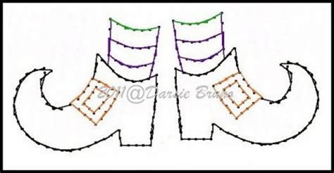 halloween witches feet embroidery pattern  greeting cards etsy
