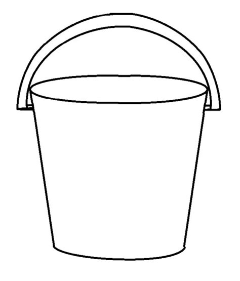 bucket picture coloring pages  place  color