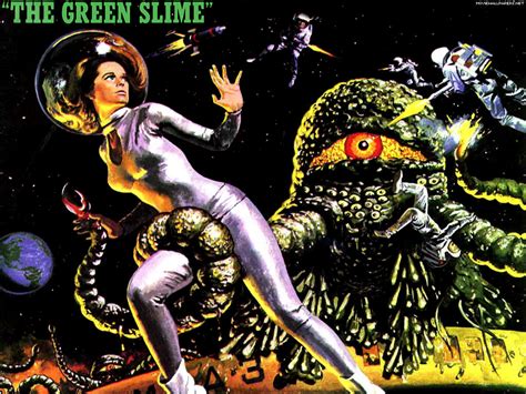 green slime classic science fiction films wallpaper