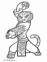 Fu Tigress Furious Dragon sketch template