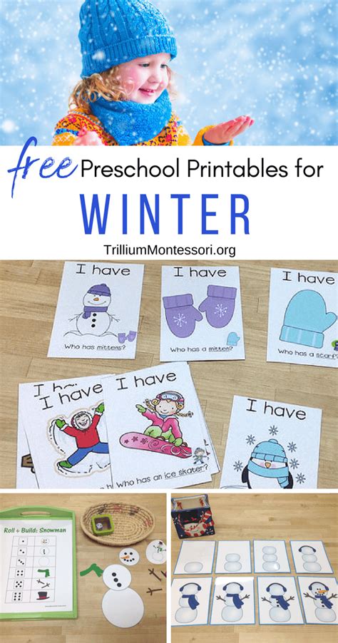 preschool printables  winter