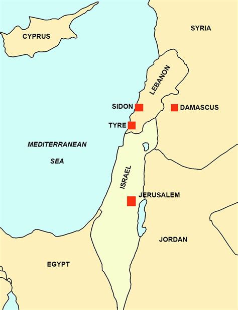 ancient tyre map