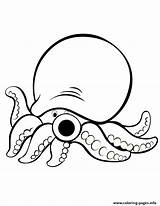 Octopus Cartoon Coloring Pages Cute Clipart Drawing Colouring Printable Outline Cliparts Easy Kids Clip Gurita Library Octopuses Scout Print Gif sketch template
