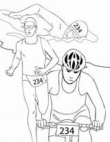 Coloring Running Pages People Triathalon Getcolorings Designlooter Printable 59kb 1275 sketch template