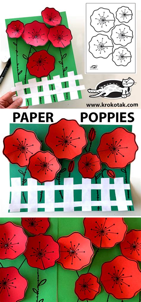 krokotak paper poppies