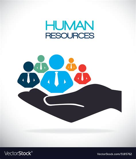 human resources design royalty  vector image