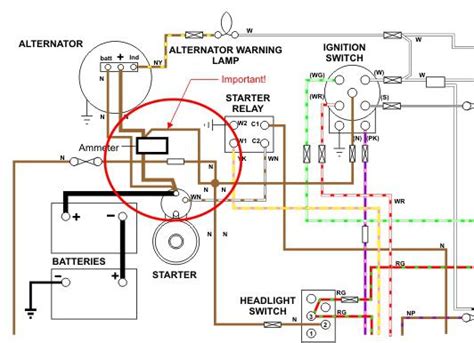wiring  ammeter  page  mgb gt forum  mg experience