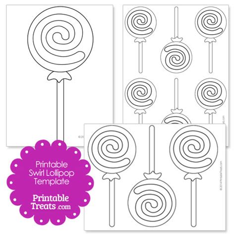 printable lollipop template printable word searches