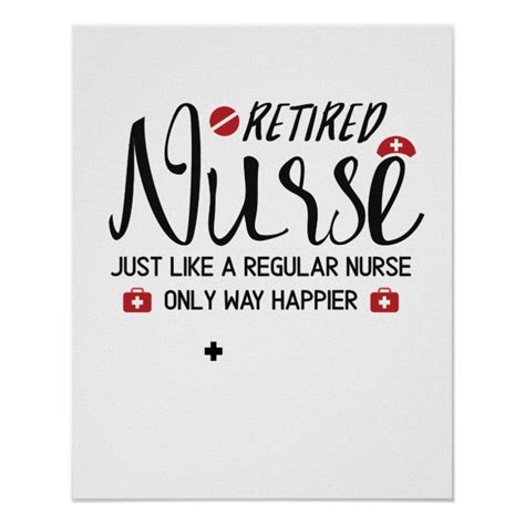 Retired Nurse Great T Retired Nurse Poster