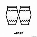 Conga Congas sketch template