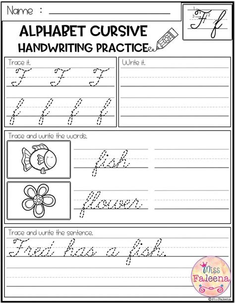 alphabet letters cursive handwriting  product   pages