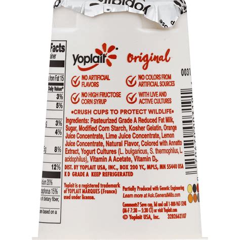 yoplait yogurt  fat orange creme  oz instacart