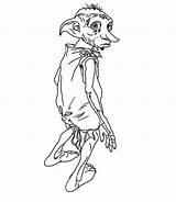 Potter Harry Coloring Dobby Pages Printable Sheet Scribblefun Elf Popular sketch template