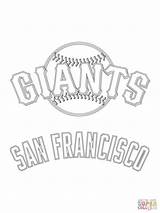 Giants Coloring Francisco San Logo Pages Baseball Mlb Printable Clipart 49ers Drawing Print Nfl Sf Sport Logos Color Padres Sports sketch template