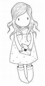 Santoro Gorjuss Coloring Pages Stamps Clipart Cute Dolls Drawings Google sketch template
