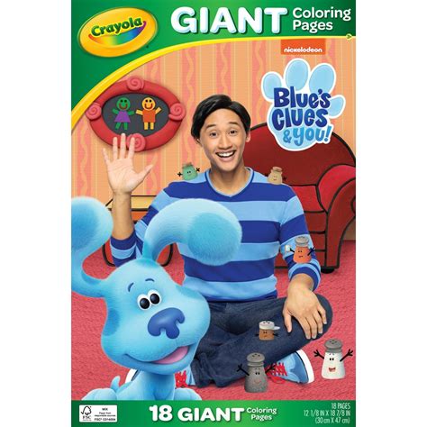 crayola giant coloring pages blues clues  big