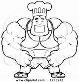 Nutritionist Muscular Brute Chef Anvil Cory sketch template