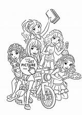 Lego Friends Coloring Printable Kids Pages sketch template
