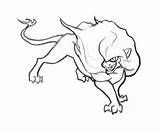 Manticore Coloring Colouring 36kb Pages Pa sketch template