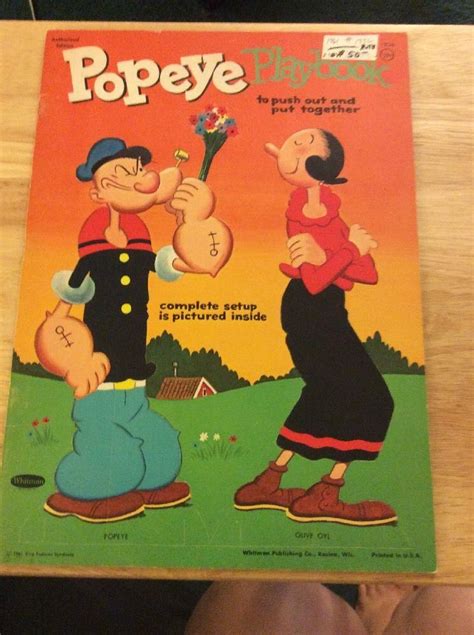 Vintage Popeye Playbook Paper Dolls 1822970857