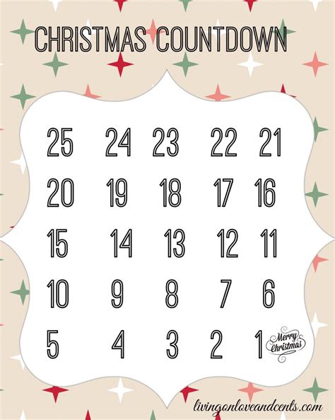 christmas calendar printable  printable calendar monthly