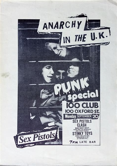 sex pistols the clash siouxsie and the banshees original 100 club punk special 1976 concert