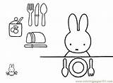 Coloring Miffy Pages Printable Cartoons Color sketch template