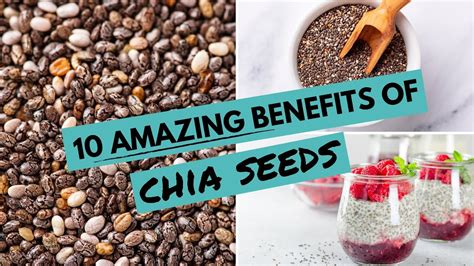 10 Amazing Benefits Of Chia Seeds Chia Seeds For Weight Loss Youtube