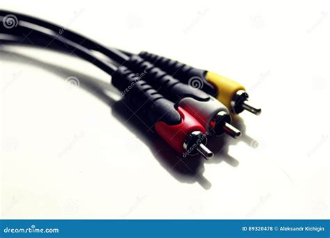 plug wire color lan stock photo image  closeup object