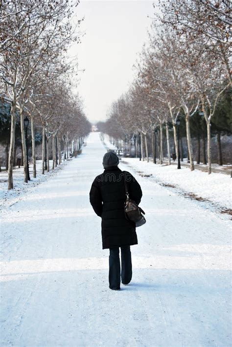 woman walking stock image image  thinking stroll depressed